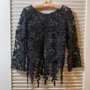 Elegant Black Lace Blouse